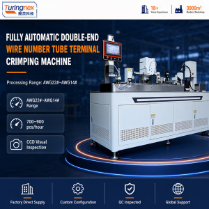 TR-2525 Fully Automatic Double-End Wire Number Tube Terminal Crimping Machine