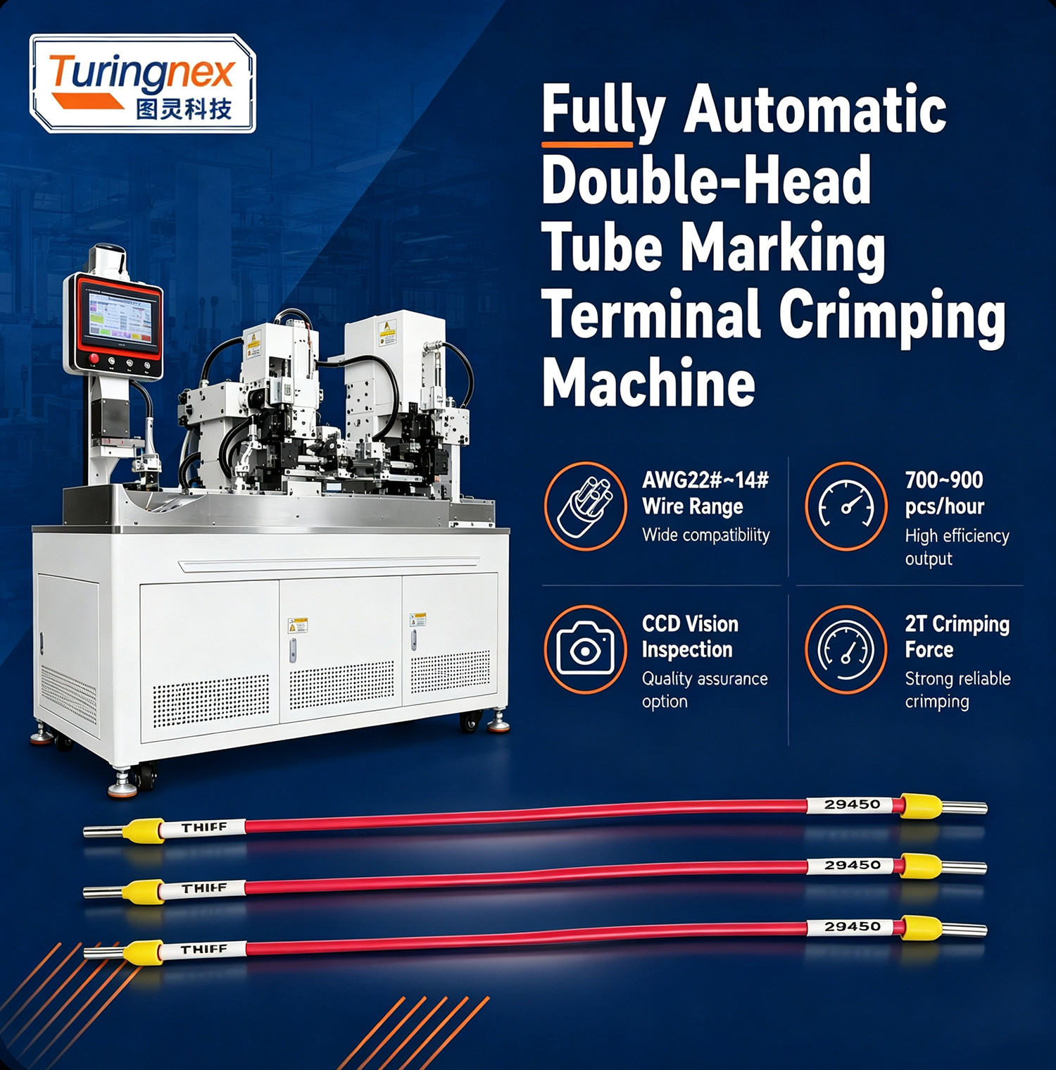 TR-388DZ Fully automatic double-head crimping enadouble-head inserting shellsingle-head threading hydrant machine