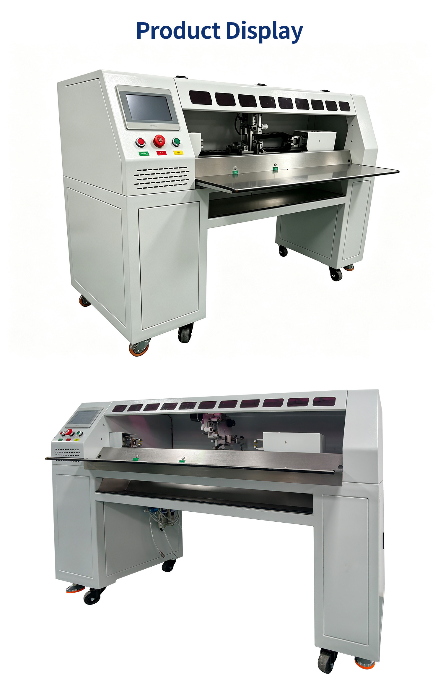 TR-388DZ Fully automatic double-head crimping enadouble-head inserting shellsingle-head threading hydrant machine