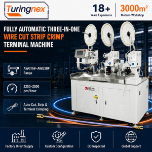 TR‑HY03 Fully Automatic Three-in-One Terminal Crimping Machine