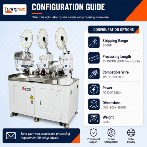 TR‑HY03 Fully Automatic Three-in-One Terminal Crimping Machine