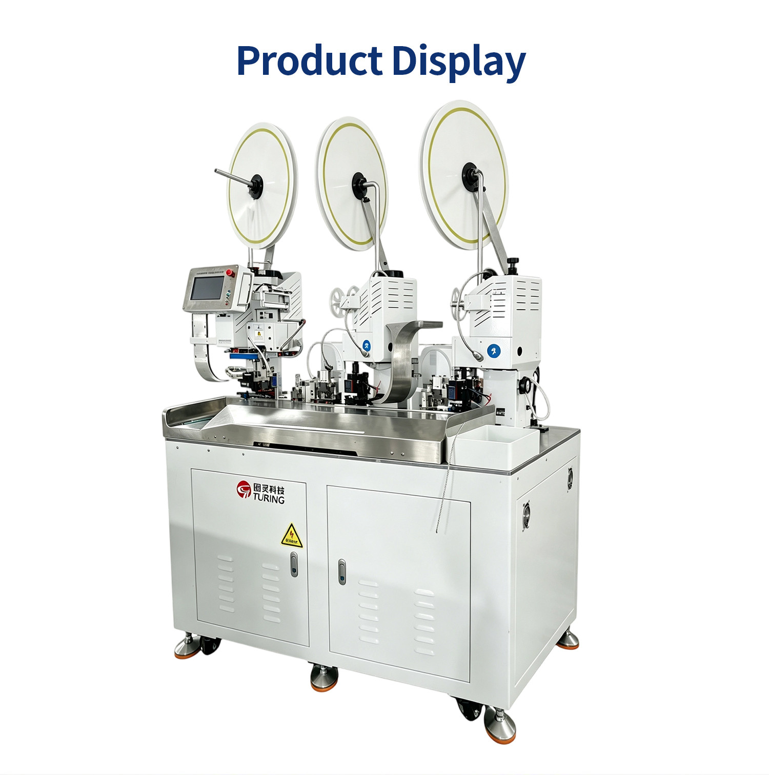 TR-388DZ Fully automatic double-head crimping enadouble-head inserting shellsingle-head threading hydrant machine