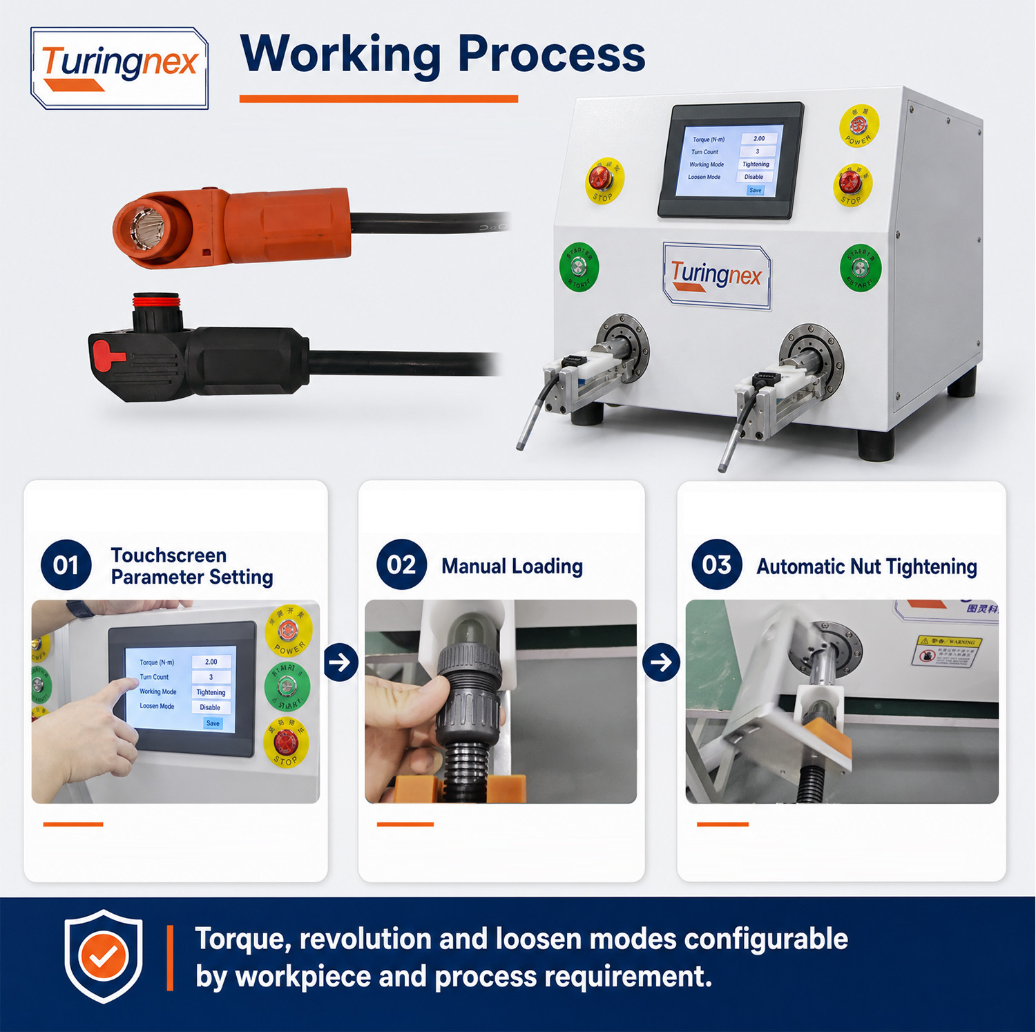 TR-388DZ Fully automatic double-head crimping enadouble-head inserting shellsingle-head threading hydrant machine