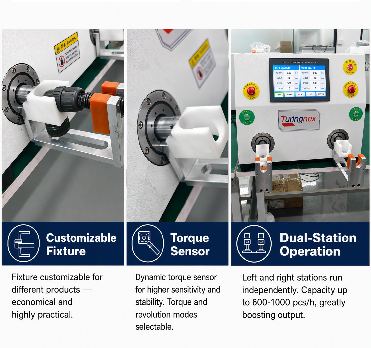 TR-388DZ Fully automatic double-head crimping enadouble-head inserting shellsingle-head threading hydrant machine