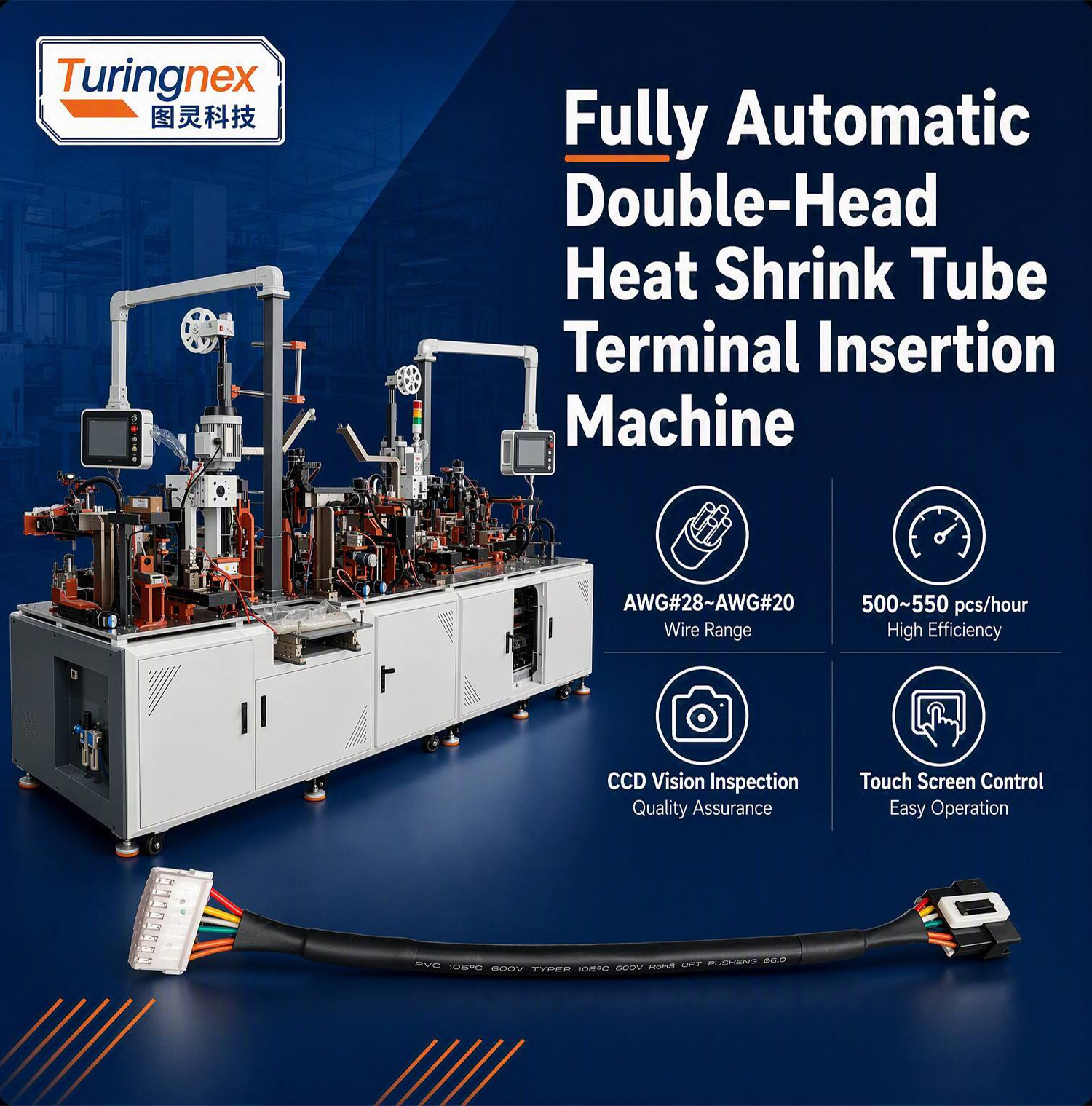TR-388DZ Fully automatic double-head crimping enadouble-head inserting shellsingle-head threading hydrant machine