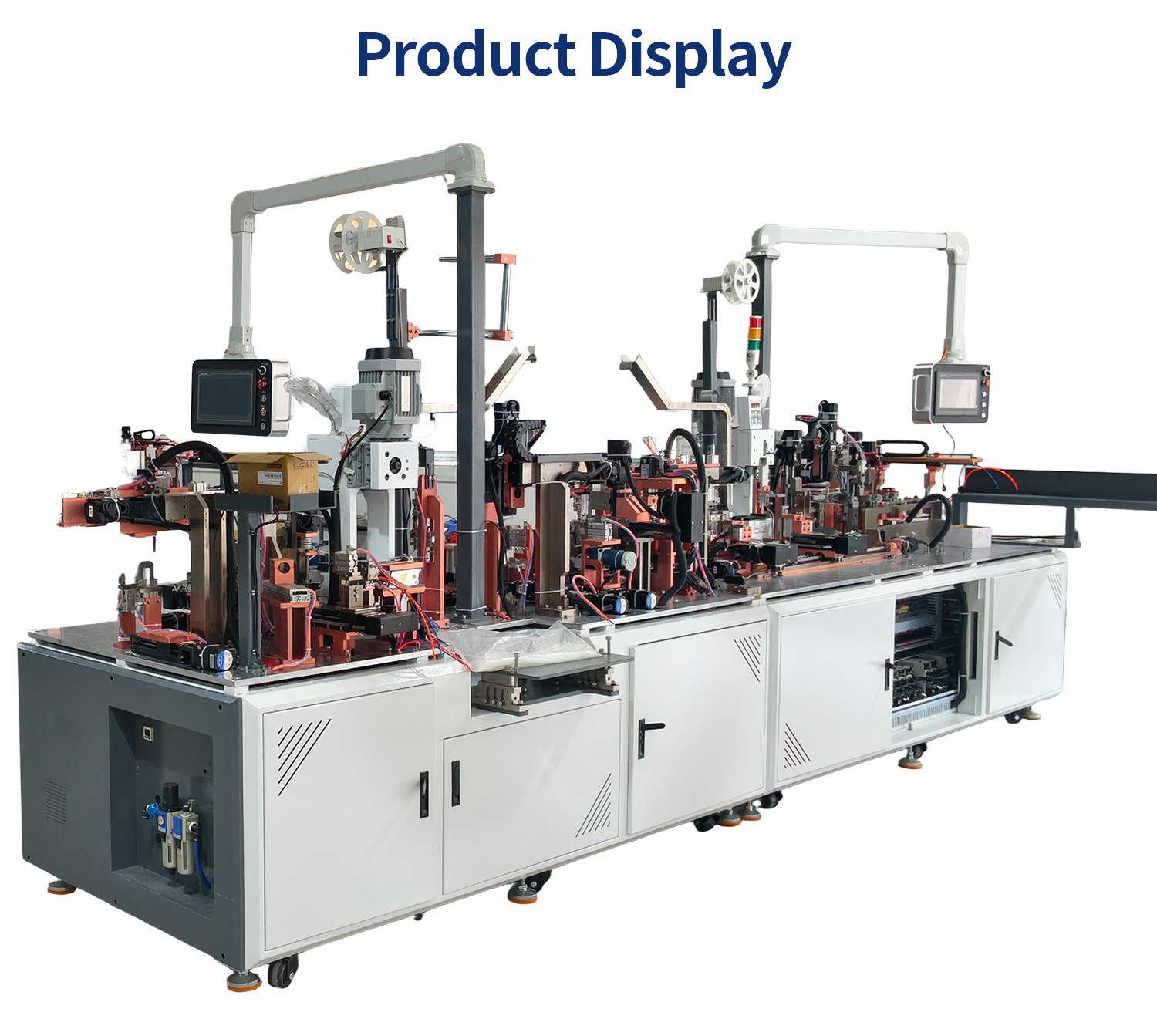 TR-388DZ Fully automatic double-head crimping enadouble-head inserting shellsingle-head threading hydrant machine