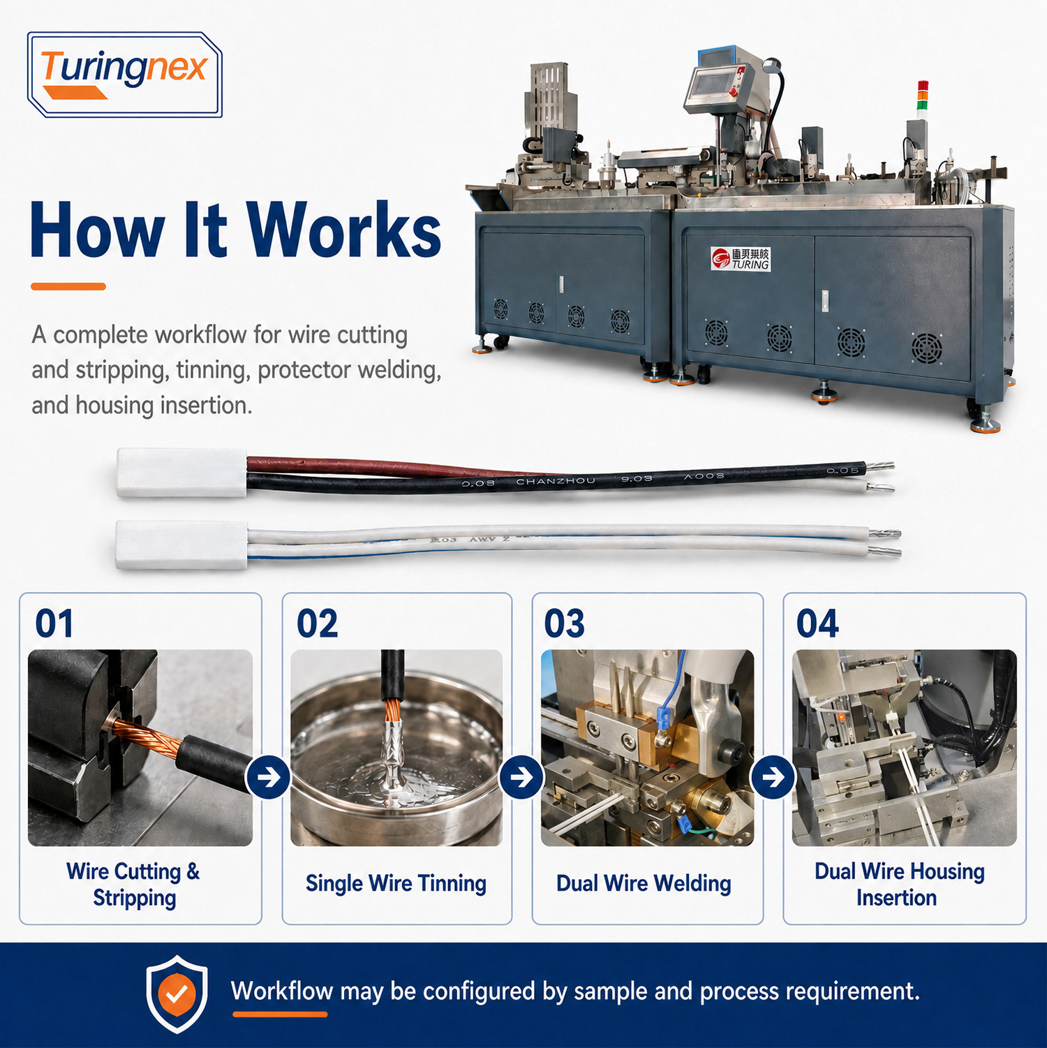 TR-388DZ Fully automatic double-head crimping enadouble-head inserting shellsingle-head threading hydrant machine