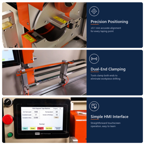 TR-308 new energy continuous tape wrapping machine