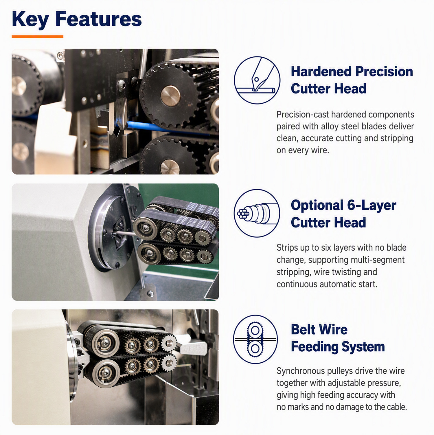 TR-9800 Fully Automatic Coaxial Wire Stripping Machine