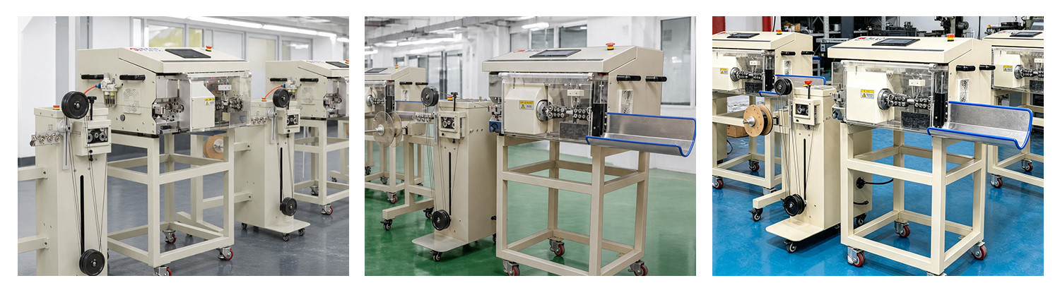 TR-9800 fully automatic coaxial wire stripping machine