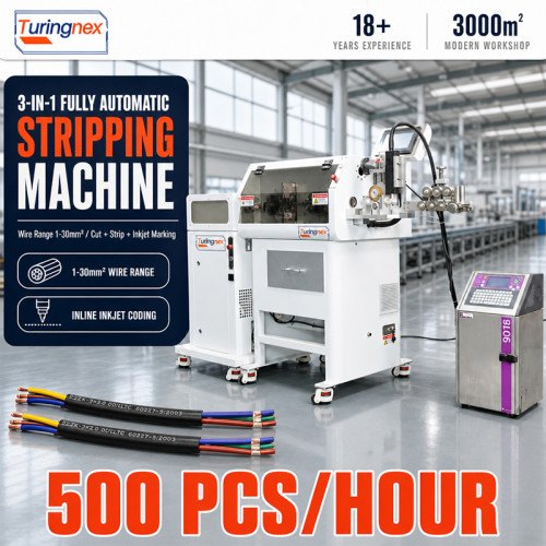 TR-8030YJP 30mm² Computer‑Controlled Wire Stripping Machine with Marking Function