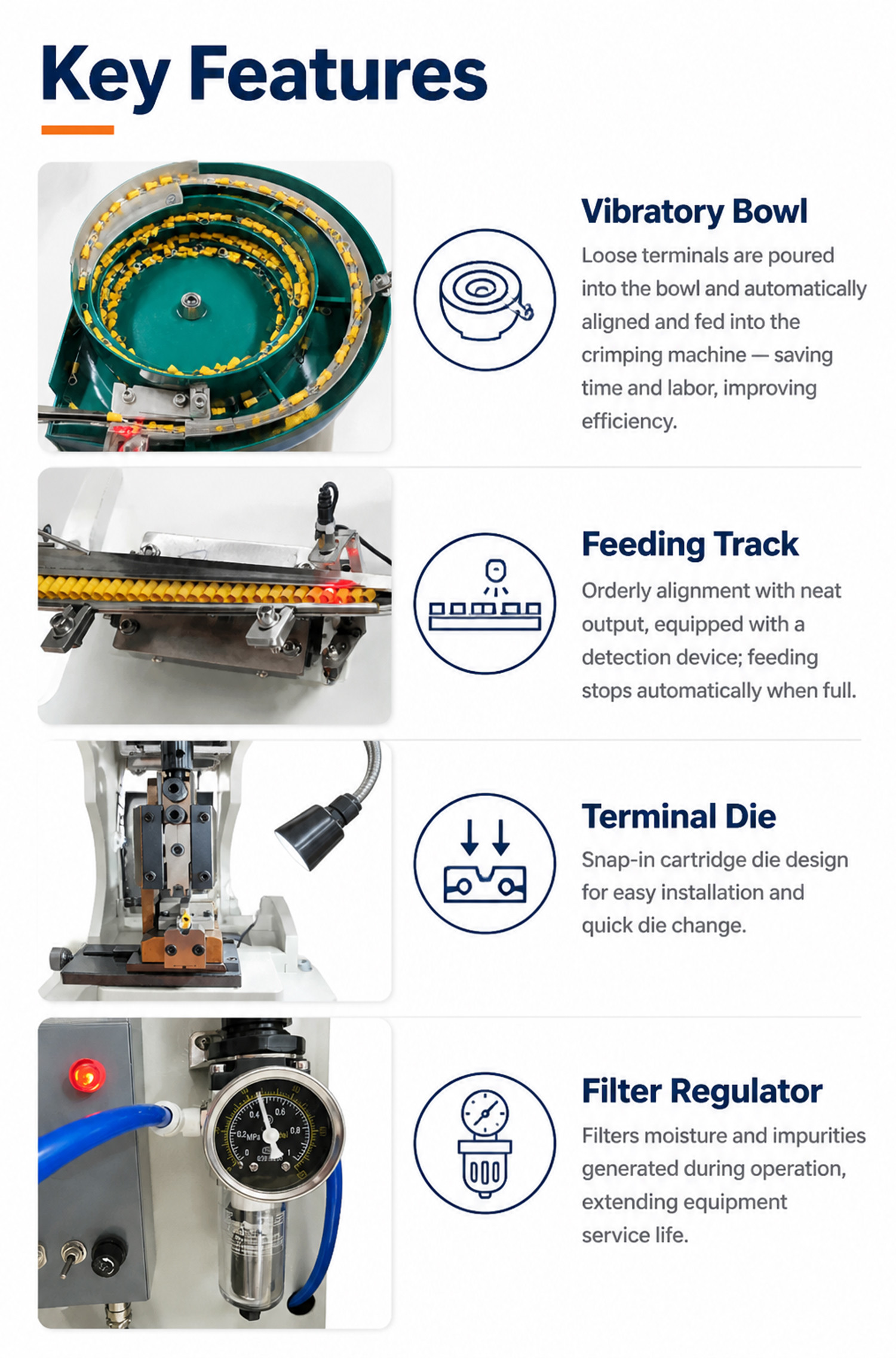 TR-DM04 automatic double-head wear number tube tube type terminal machine