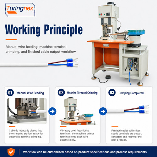 TR-1604 Vibration Plate Bulk Terminal Crimping Machine