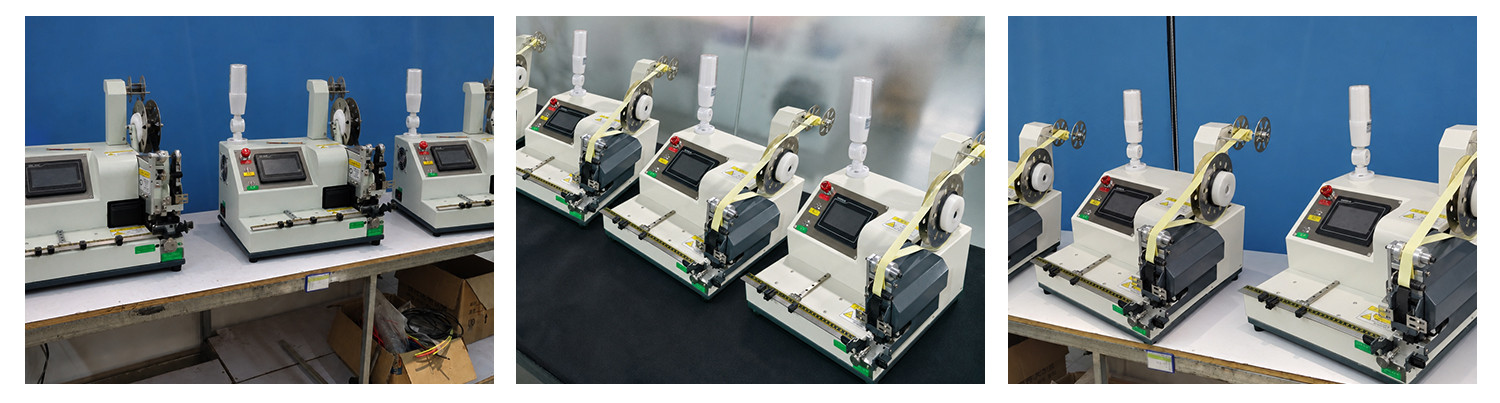 TR-J5 semi-automatic 85mm wide point tape wrapping machine