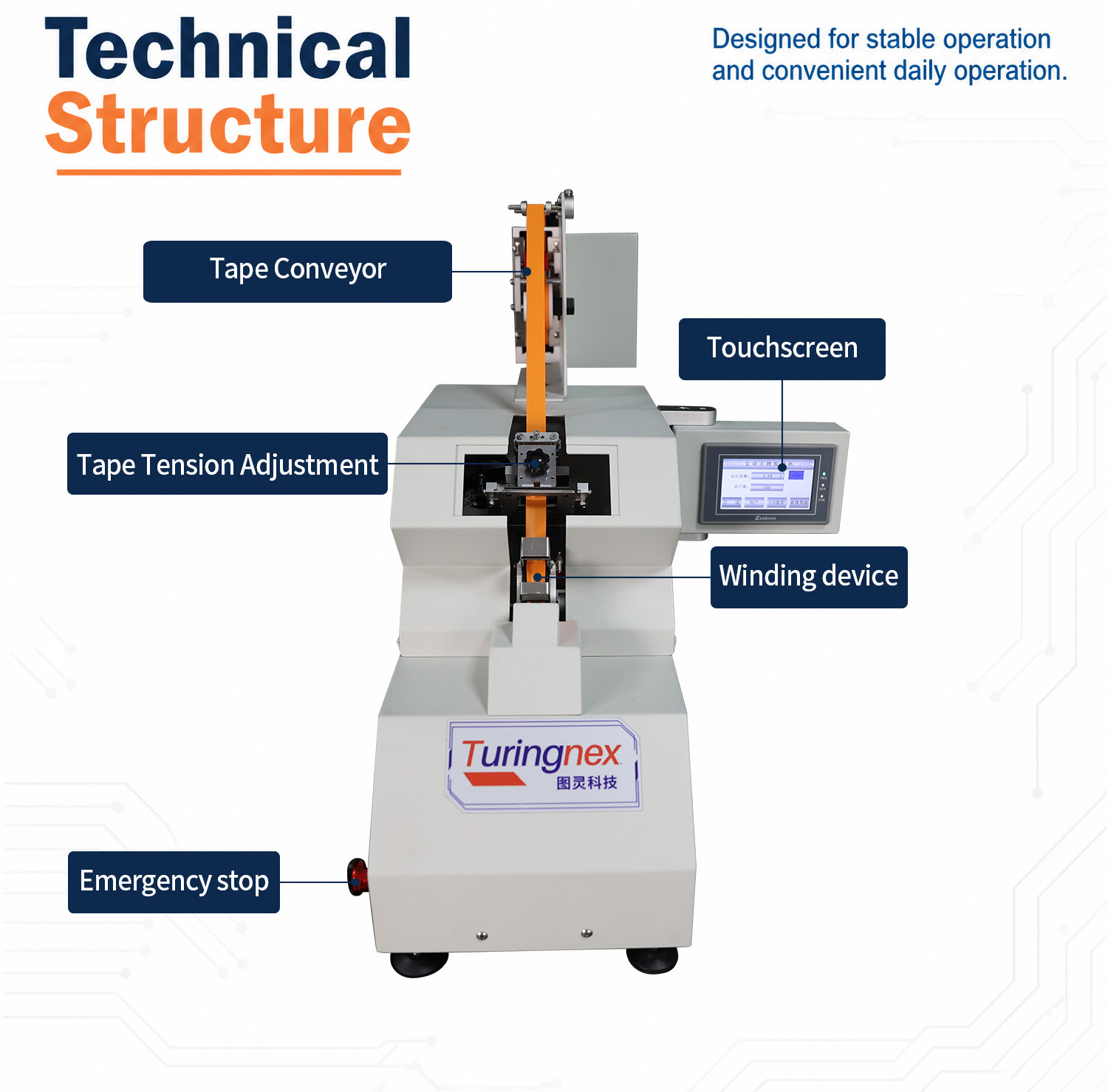 TR-J5 semi-automatic 85mm wide point tape wrapping machine