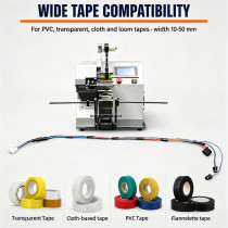 TR-201 Semi-Automatic Tape Wrapping Machine With Bottom Paper Positioning