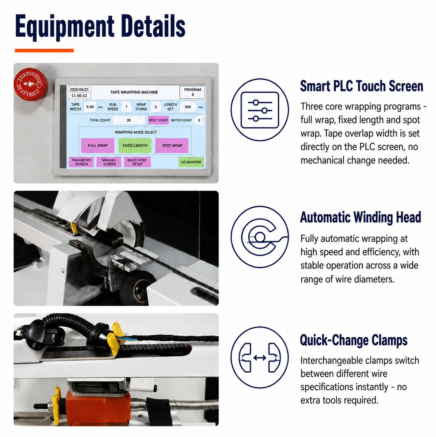 TR-303K Semi-automatic Single Pull Tape Wrapping Machine