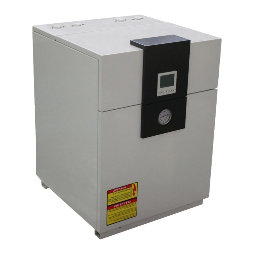 Ground source heat pump indoor unit connected to buried loop