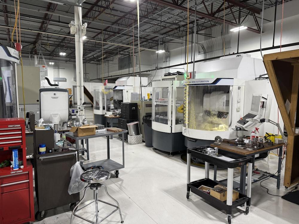 Precision CNC manufacturing workshop