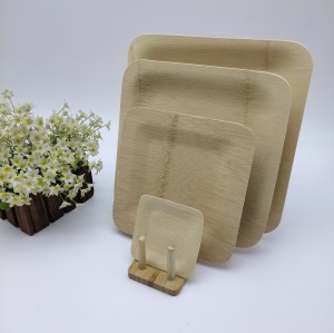 Natural And Disposable Bamboo Veneer Plate