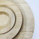 Plato de hoja de bambú ligero y desechable