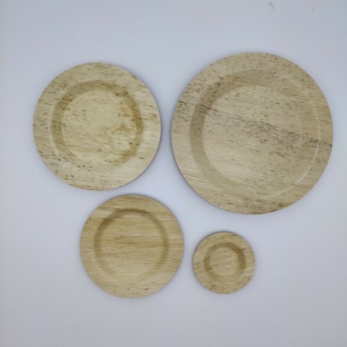 Leichte und wegwerfbare Bambusblattplatte