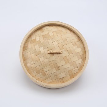 Natural And Eco-Friendly Bamboo Steamer | utensils | 2-Tiers Chinese Food Steamers, Natural Bamboo Steam Basket, Great for dumplings, vegetables, chicken, fish, Dim Sum
