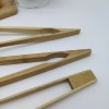 天然可重复使用的竹钳|用于烹饪|烤面包机钳|烤面包钳|烤面包钳|厨房钳