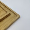 Solid And Reusable Bamboo Tray | Rectangle Bamboo Butler Serving Tray with Handle Serving Tray Bamboo Tray with Handles Great for Breakfast Trays Tea Tray Or Any Food Tray Good for Parties or Bed Tray