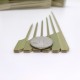 Palillos de paleta de bambú verde y pinchos de bambú