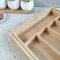 Versatile and Compact Bamboo Utensil Box  Custom wholesale| Kitchen Drawer Organizer - Utensil Tray Drawer Organizer, Silverware Tray for Drawer, Silverware Organizer Drawer, Bamboo Drawer Organizer Kitchen Utensil Organizer, Cutlery Organizer in Drawer