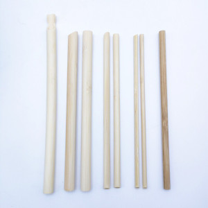 Paille de bambou jetable et tendance