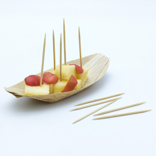 Einfach spitze oder doppelt spitze Bambus Zahnstocher