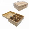 Stylish and Hygienic Bamboo Storage Box | Bamboo Box Poker Box, Candy Storage Box,Lightweight And Compact, Sturdy Structure, Simple And Delicate, For Pack Food, Playing Cards