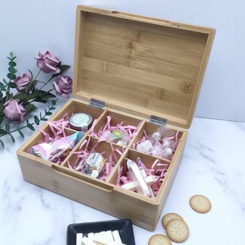 Stylish and Hygienic Bamboo Storage Box | Bamboo Box Poker Box, Candy Storage Box,Lightweight And Compact, Sturdy Structure, Simple And Delicate, For Pack Food, Playing Cards