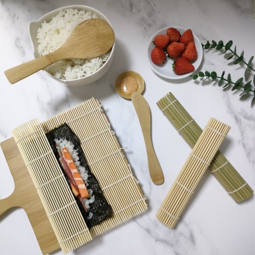 Eco-friendly and Disposable Bamboo Sushi Mats, bamboo sushi rolling mat, Bamboo utensil, Bamboo Sushi Mats Wholesale