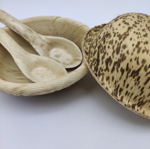 Disposable Bamboo Leaf bowl |Bamboo Leaf spoon | dishware | compostable | Eco-Friendly | Wholesale and Custom