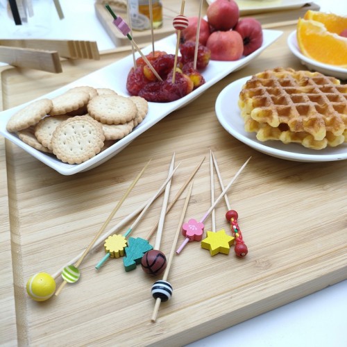 Diposable Bamboo Sticks|Fruit Stick|Desert,Cake Stick|Wholesale|Direct-Sale|Eco-Friendly|Restaurantware|Tableware