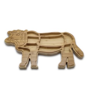 Creative Bamboo Tray|Cattle Feast Tray|Beef & Steak Plate|Catering Container|Direct-sale, Wholesale|Customizable Text or Logo|Engravable