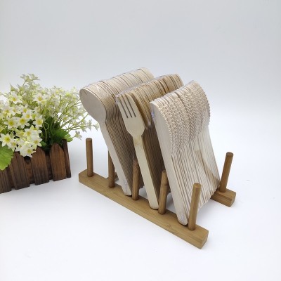 Natural Bamboo Fork, Knife And Spoon Set|Dessert Tableware|Eco-friendly Tableware Set| Degradable Product|Customizable Logo