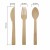 Natural Bamboo Fork, Knife And Spoon Set|Dessert Tableware|Eco-friendly Tableware Set| Degradable Product|Customizable Logo