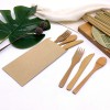 Natural Bamboo Fork, Knife And Spoon Set|Dessert Tableware|Eco-friendly Tableware Set| Degradable Product|Customizable Logo