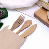 Natural Bamboo Fork, Knife And Spoon Set|Dessert Tableware|Eco-friendly Tableware Set| Degradable Product|Customizable Logo