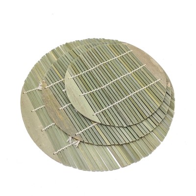 Bamboo Sushi Roll|Bamboo Weave Curtain|Round Green Skin Roll Curtain|Food Placemat|Factory Wholesale