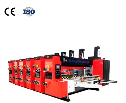 Hengchuangli automatic carton making machine, corrugated pizza carton printing slotting machine, die cutting machine, model 1224 is suitable for carton printing and forming machine