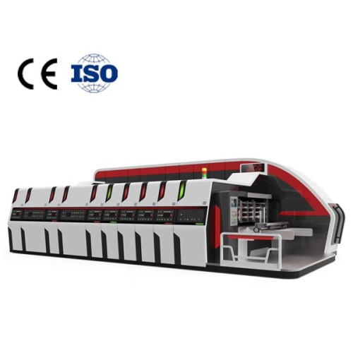 Ruichang pizza box automatic printing machine Corrugated flexographic printing groove punching and cutting equipment China 2021 new type Automatic pizza box printing machine corrugated ca