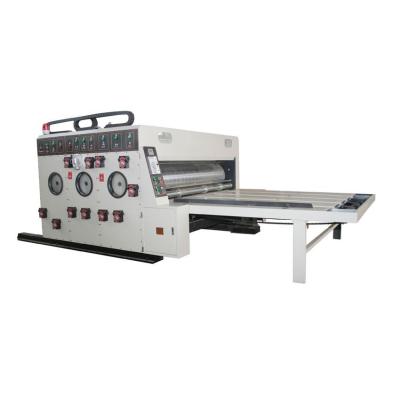 Hua yu semi-automatic flexo printing machine slotting die cutting machine for carton packaging printing bojun automatic pizza box cardboard printing die