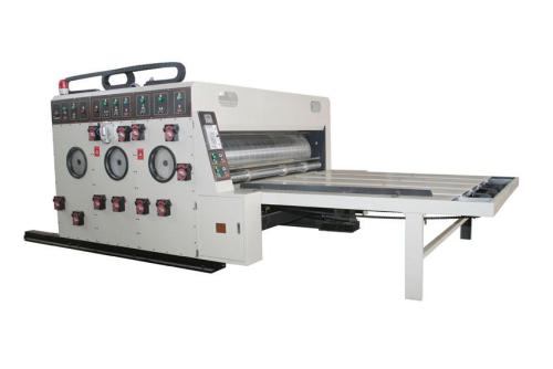 Hua yu semi-automatic flexo printing machine slotting die cutting machine for carton packaging printing bojun automatic pizza box cardboard printing die