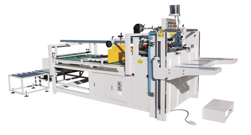 Hua yu New Type Semi-automatic Folder Gluer Used for carton bonding Semi-automatic box gluing machine