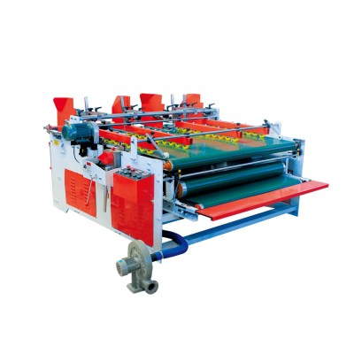 Corrugated Cardboard Box Double Gluing Heads Folder Gluer Machine